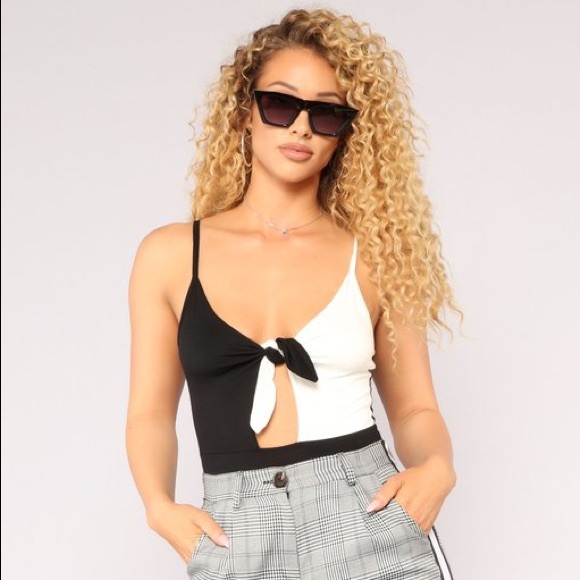 Fashion Nova Yin and Yang Bodysuit - Picture 1 of 3